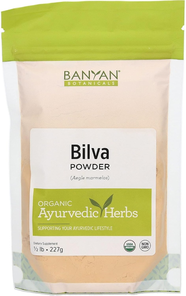 Banyan Botanicals Bilva σκόνη - Certified Organic, 1/2 λίρα - Aegle marmelos - Υποστηρίζει τη σωστή λειτουργία του Bowels και προάγει υγιή Σχηματισμός Stool*