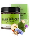 HERBAMAMA Liver Support Gummies - Βότανο Complex για το συκώτι Detox και Cleanse - Vegan, μη ΓΤΟ συνολικό συμπλήρωμα υποστήριξης - 60 Pectin-based Apple-Flavored Chews