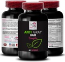 Anti gri saç hapları - ANTI GRAY HAIR COMPLEX - Gray saç tersine, Renk canı, Saç ton, Renk hayati, taze renk, Anti gri saç takviyesi, Saç dönüşümü 1 Şişe 60 Capsules