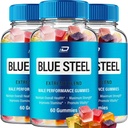 Blue Steel Gummies - Blue Steel Hemp Gummies, Steel Blue Resmi Formula Hemp Gummies - Natural Hemp Oil Advanced Formulation, Blue Steel Hemp Gummies Yorumlar (3 Pack - 180 Gummies)