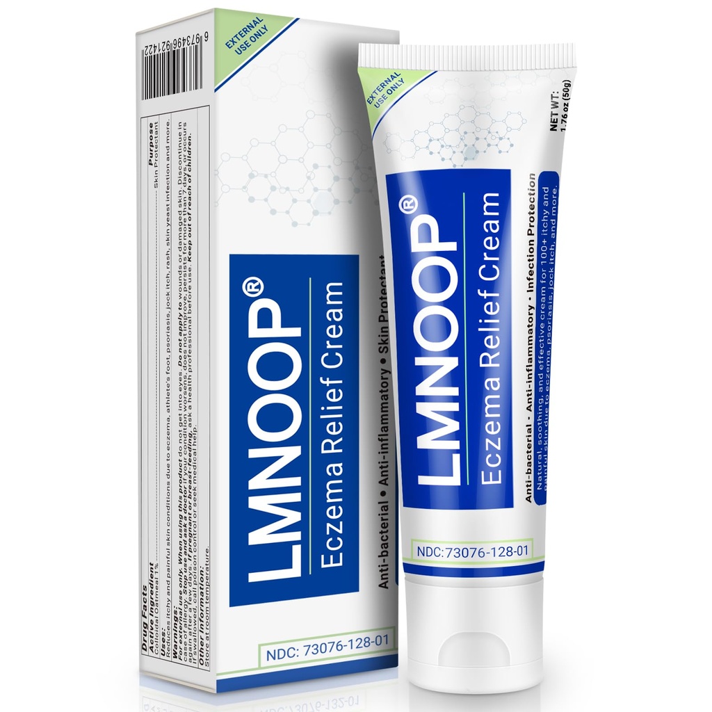 Eczema Cream, Rash, Psoriasis, Dermatitis, Urticaria, Jock Itch, Fungal Enfeksiyonu, Anti-Itch, Hassasiyet Yardımı 1.76oz