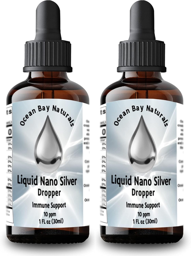 Sıvı Nano Silver | Colloidal Silver | 10ppm | Twin Pack | 1oz Dropper