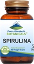 Saf Dağ Botanikleri Spirulina Capsules - 90 Kosher Vegan Caps - Şimdi 450 mg Organik Spirulina Toz - Doğa Superfood Supplement