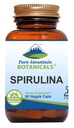 Saf Dağ Botanikleri Spirulina Capsules - 90 Kosher Vegan Caps - Şimdi 450 mg Organik Spirulina Toz - Doğa Superfood Supplement