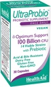 SağlıkAid UltraProbio, 100 milyar 30ct Once Daily Capsules, Optimum Destek, Prebiyotik, Asit & Bile Dayanıklı, Non-GMOMO