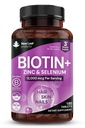 Biotin Saç Büyüme Vitaminleri 12000 Arasındaki Yüksek Güç - Sağlıklı Saç Cilt ve Çiçeği - Kadın ve Erkekler Vegan için Biotins, Gluten Free Supplements - İngiltere'de Yeni Yapraklar Tarafından Yap