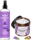 Leg Cramps ve Sleep için Topical Magnezyum Lotion&Spray,Nighttime Magnezyum Cream for Pain,Muscle Relaxation,Calm, Deep Hydration for Body & Skin Care - Natural and Safe for Kids