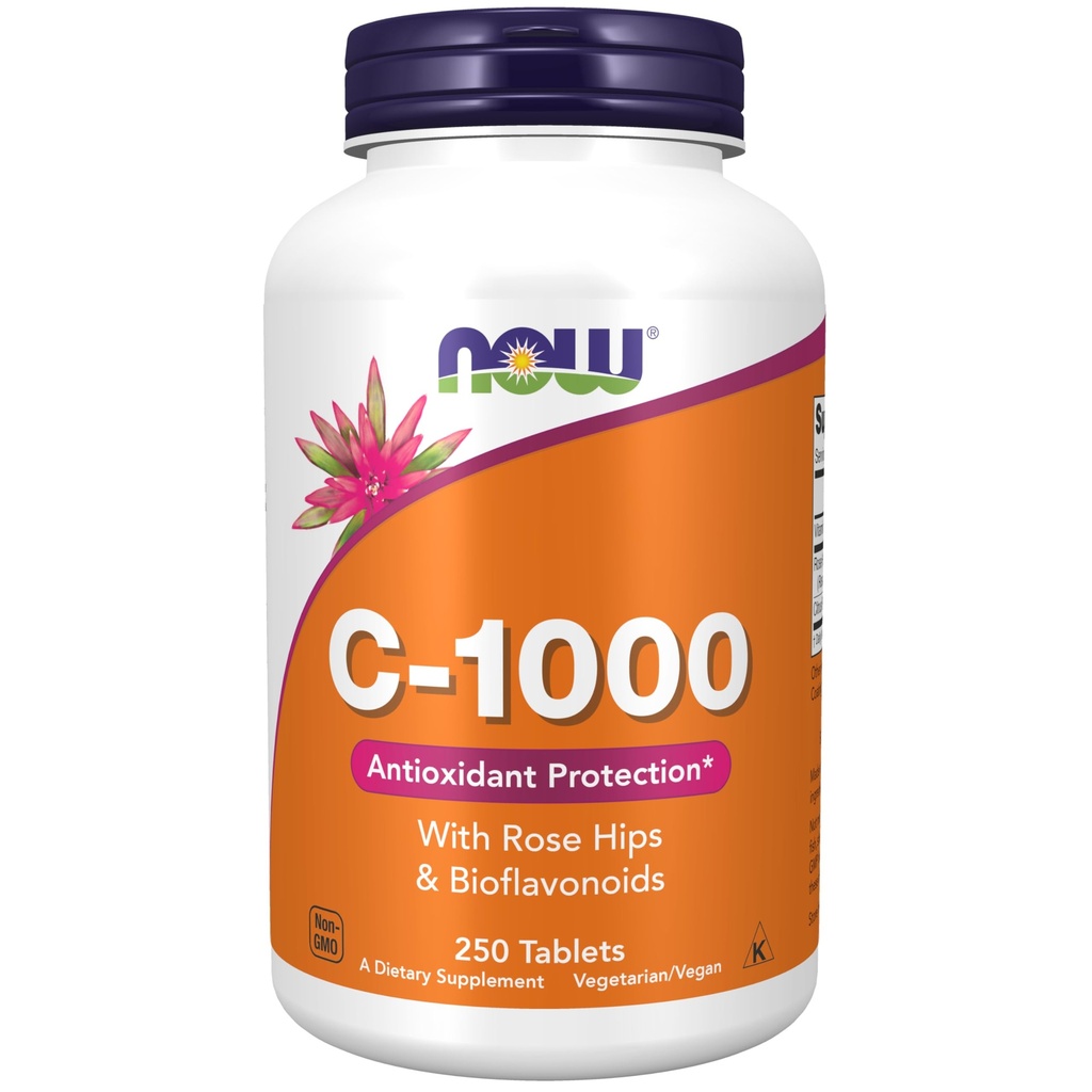 Şimdi Tamamlar, Rose Hips & Bioflavonoids ile C-1,000, Antioksit Koruma*, 250 Tablet