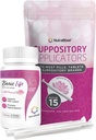 NutraBlast Boric Acid Vaginal Suppositories 600 mg Sche with Applicator, 30 Suppositories & 15 Applicators - Feminine Care - Made in USA