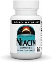 Source Naturals Niacin 100 mg B-3, Non-GMO - 100 Tablet