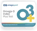 Omega Quant Omega-3 Index Plus Test Kit - Omega-3, Trans Fats ve Omega-6:Omega-3 Oranları | Orijinal Omega-3 Kan Test Ev Kitleri