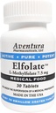 ELFOLATE® 7.5 mg L-Methylfolate Methylfolate Torchfolate Medical Food Supplement Professional Strength Active Pure Potent 30 Tablets