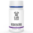 Trans-Resveratrol - 60 500 mg Capsules - 3rd Parti COA Her L# - Pure Resveratrol - No Fillers