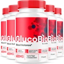 (5 Pack) GlucoBio Capsules - Official Gluco Bio Support Pills, Advanced Formula for Overall Balance, GlucoBio Pills, GlucoBio Supplement, Glucovio Reviews, 150 Capsules for 5 Months