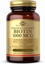 Solgar Biotin 1000 mcg - 250 Sebze Kapsülleri - Sağlıklı Skin, Nails & Hair - Non-GMO, Vegan, Gluten Free, Dairy Free, Kosher - 250 Hizmet