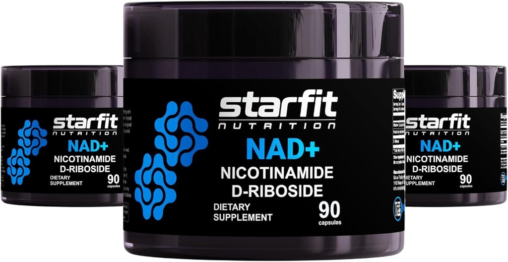 STARFIT - Νικοτιναμίδη D-Riιβοζίδη, Νικοτιναμίδη Ριβοζίδιο για την υποστήριξη NAD+ Επίπεδα, εστίαση και το συμπλήρωμα ενέργειας, Nicotinamide Υποστήριξη Riboside NAD συμπλήρωμα, 270 κάψουλες