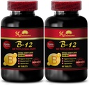 b12 Βιταμίνες 5000 mcg - METHYLCOBALAMIN Βιταμίνη B-12 5000 - Αθλητική Διατροφή Αντοχή, Ενεργειακό Αναμνηστικό, Συμπληρώματα Ενέργειας για Άνδρες Πάνω από 50, Βιταμίνη b 12, Συμπληρώματα Υποστήριξης Δέρματος - 2 Μπουκάλια 120 Tabl