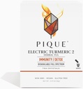 PIQUE Electric Turmeric 2 - Sağlıklı Immunity, The Natural Inflammatory Response, Natural Detox Pathways ve Hairt Skin - 28ct Single Care Sticks (Pazar 1)