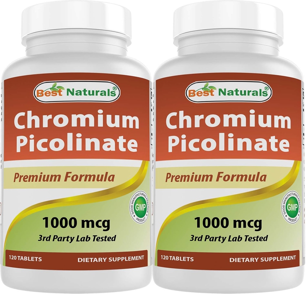 En iyi Naturals Chromium Picolinate 1000 mcg 120 Tablet (120 Kont (Pack of 2))