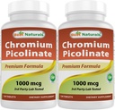 Best Naturals Chromium Picolinate 1000 mcg 120 δισκία (120 Count (Pack of 2))