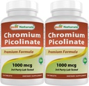 En iyi Naturals Chromium Picolinate 1000 mcg 120 Tablet (120 Kont (Pack of 2))