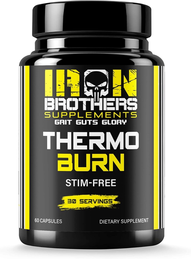 Demir Kardeşler Kadınlar ve Erkekler için Stimulant Free Fat Burners - Kilo Kaybı - Stim Thermogenic Fat Burner - Diyetsel Tamam - Metabolism Branson ile Cayenne Pepper - 30 Day Supply