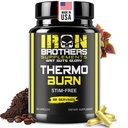 Demir Kardeşler Kadınlar ve Erkekler için Stimulant Free Fat Burners - Kilo Kaybı - Stim Thermogenic Fat Burner - Diyetsel Tamam - Metabolism Branson ile Cayenne Pepper - 30 Day Supply