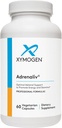 XYMOGEN Adrenaliv - Bedenin Strese Yanıtı, Enerjiyi ve Stamina'yı Teşvik etmek için Adrenal Destek Supplement - Adrenal Kompleksi, Licorice, Vitamin B6 (60 Capsules)