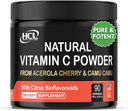 Florola Cherry & Camu Camu Tozu'ndan Doğal C Vitamini - Citrus Bioflavononoyakları ile Yüksek Apsiyon - Immune System & Collagen Branson - ABD'de 90 hizmet eden Cilt Vitaminleri