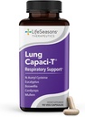 Lung Capaci-T - Respiratory Support Supplement - CoQ10, N-Acetyl Cysteine, Boswellia, Eucalyptus, Mullein, Green Tea, Nettle & Peppermint - 90 Capsules & Reduces Mucus - 90 Capsules