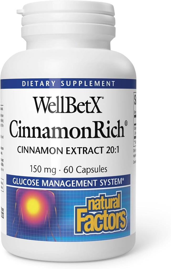 Doğal Faktörler WellBetX CinnamonRich 150 mg, 60 Capsules