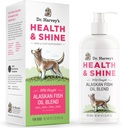 Dr. Harvey's Health & Shine Alaskan Fish Oil Blend for Dogs - Υποστηρίζει την υγιή καρδιά, τον εγκέφαλο και τα μάτια (16 fl. oz.)