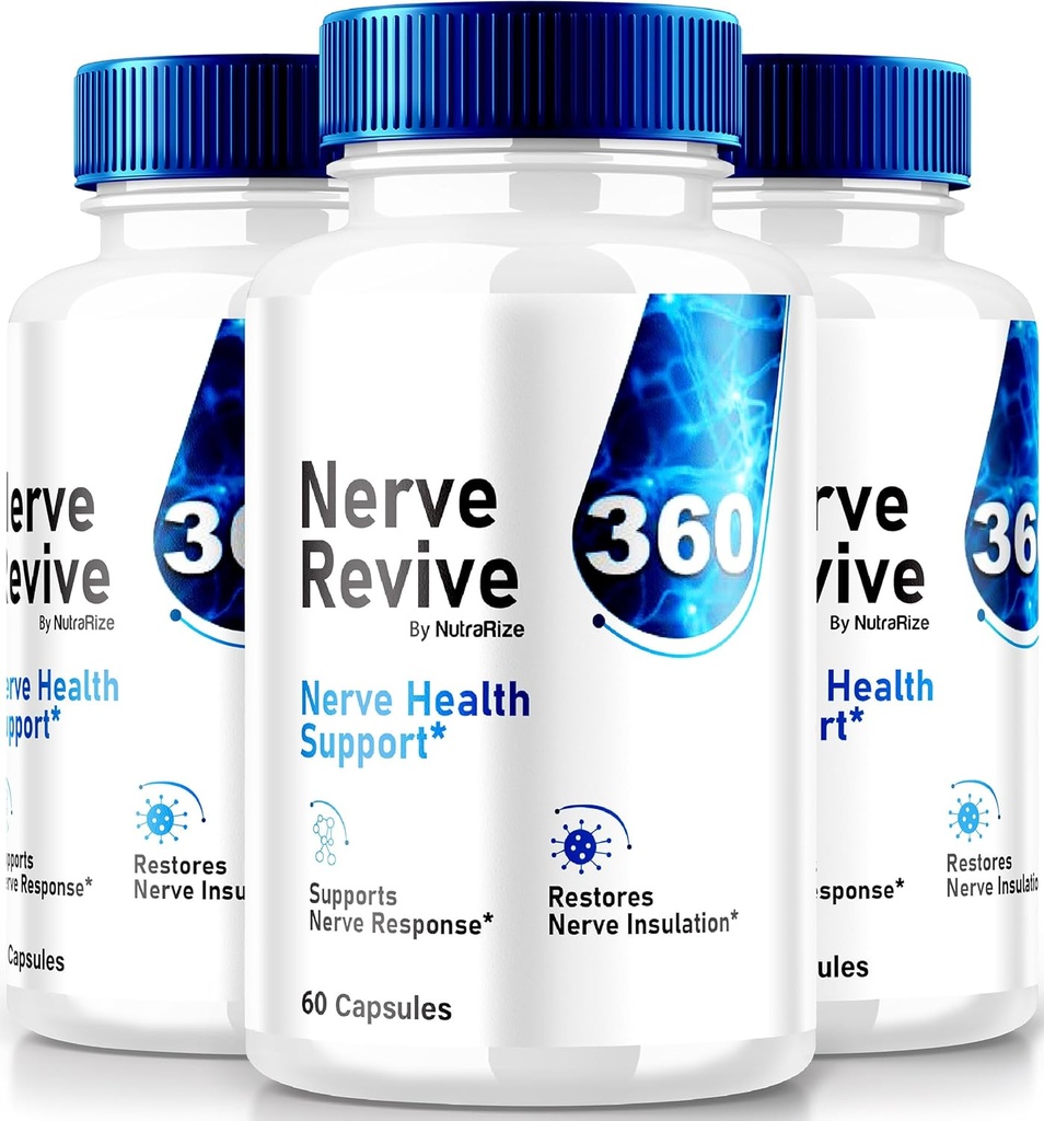 (3 Pack) Nerve Revive 360 Supplement, All Natural Nerve Support for General Wellness, Premium Formula, NerveRevive 360 Vitamin Capsules, Resmi İncelemeler (180 Capsules)