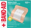 Band-Aid Brand Skin-Flex Αυτοκόλλητη Ευέλικτη Πληγή Καλύμματα για Πρώτη Βοήθεια Φροντίδα Τραυμάτων Ανηλίκων, Σκραπς & Καψίματα, με Άνετο Αίσθημα, Κινείται Όπως ένα Δεύτερο Δέρμα, Στείρα, Μεγάλο, 6 ct