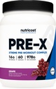 Nutricost Pre-X Xtreme Pre-Workout Kompleksi Toz, Grape, 60 Hizmet, Vejetaryen, Non-GMO ve Gluten Free