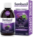 Sambucol Black Elder Syrup – Sambucus Elderberry Syrup for Yetişkinler Immune Support, Elderberry Liquid, Elderberry Extract, Gluten Free - 7.8 Fl Oz