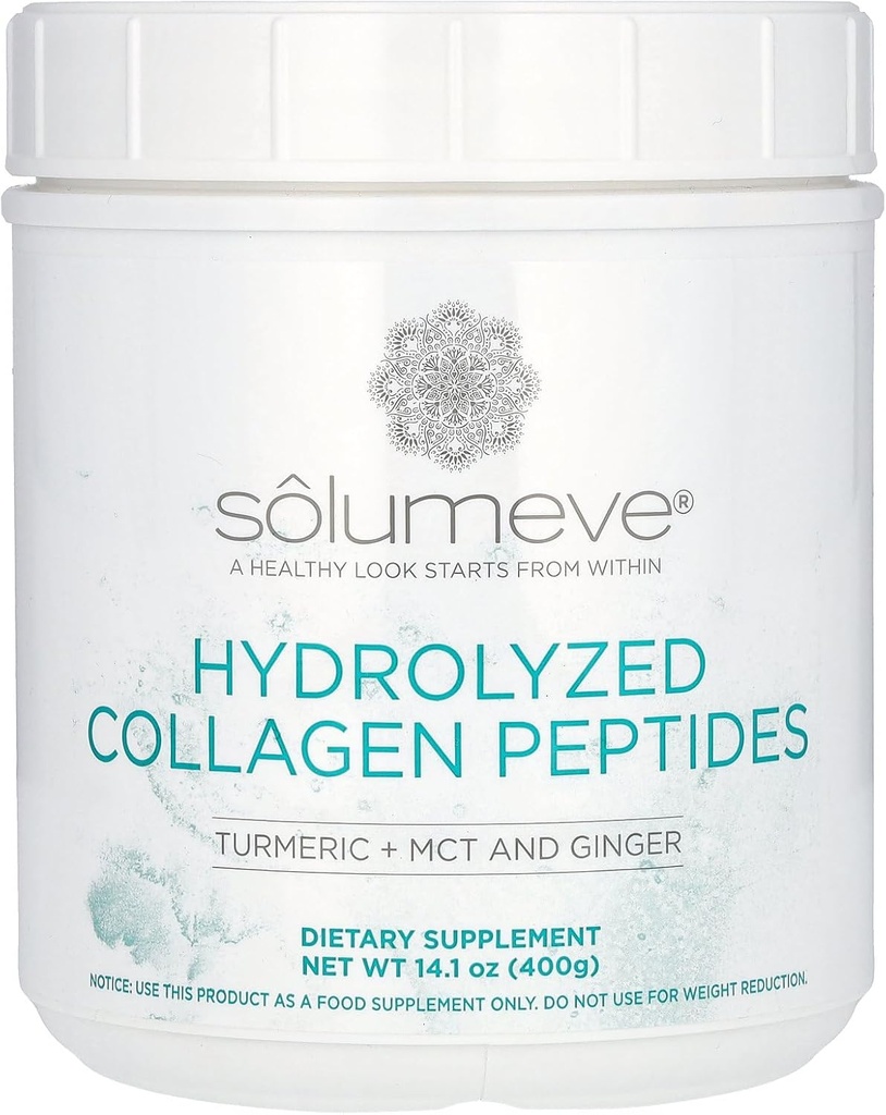 California Gold Nutrition Hydrolyzed Collagen Peptides with Turmeric, MCT, and Ginger, 14,1 oz (400 g)