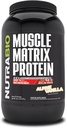 NutraBio Kas Matrix Protein Toz - Protein Per Scoop 25g - Whey Isolate ve Micellar Casein Combo Hızlı ve Yavaş Yayın için - Vanilla - 2 Pounds, 28 Servisler