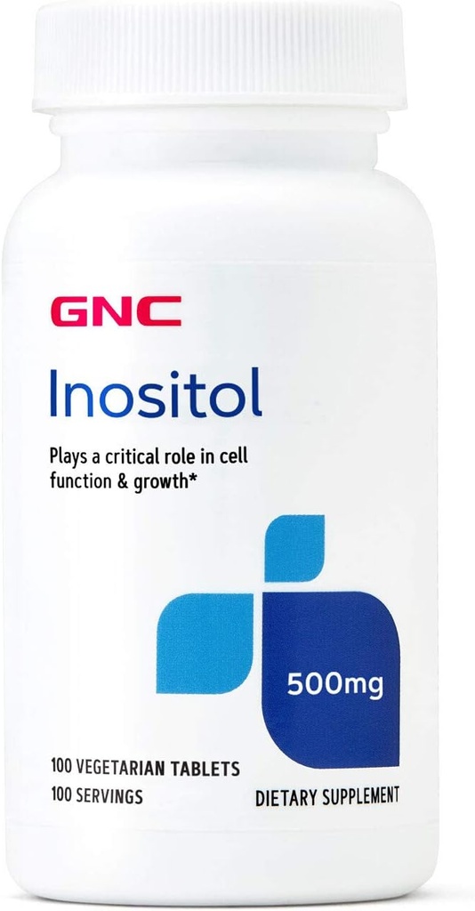 GNC Inositol 500 mg Supplement, Destek Hücre Fonksiyonlar ve Büyüme, 100 Hizmet