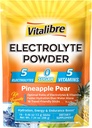 Electrolytes Powder Packets | Magnesium, Potassium, Sodium, Vitamin C | for Rapid Hydration | Zero Sugar & Keto | 16 Stick Packs | Pineapple Pear Flavor
