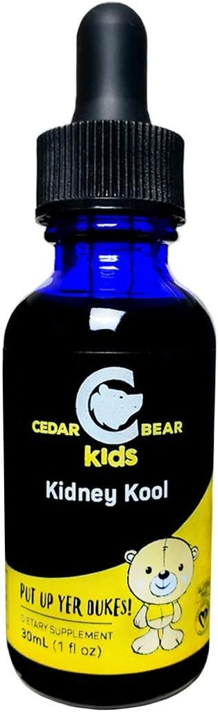 Cedar Bear Kidney Kool for Kids - Sıvı Herbal Supplement That Soothes ve Destekler Urinary System 1 fl oz / 30 ml