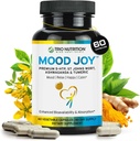 Trio Mood Joy | Premium 5-HTP, St Johns Wort, Ashwagandha & Turmeric | Ashwagandha Capsules Natural Calm & Relaxed Mood | Mood Support Supplement | 60 Day Supply*