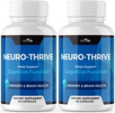 VIVE MD Nöro Thrive Beyin Tamamı - Resmi Formula - Nöro Thrive PQ, Ginkgo Biloba Extract ile Ekstra Kuvvetler için Nöro Thrive, Sibirya'nın Tedarikçisi (2 Paket)
