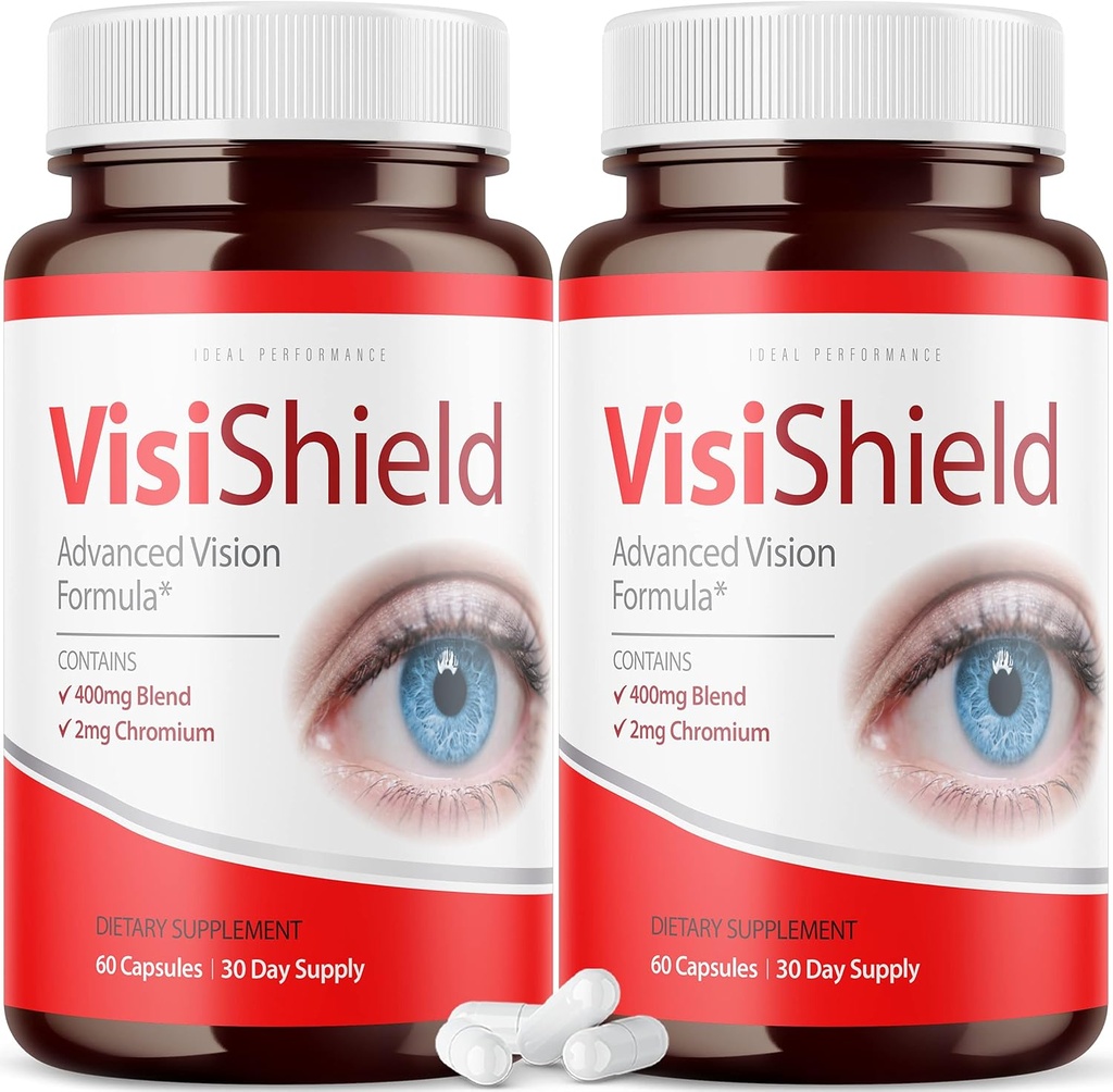 (2 Pack) Visield Σύνθετη φόρμουλα όρασης για τα μάτια συμπλήρωμα χάπια βιταμίνες (120 κάψουλες)