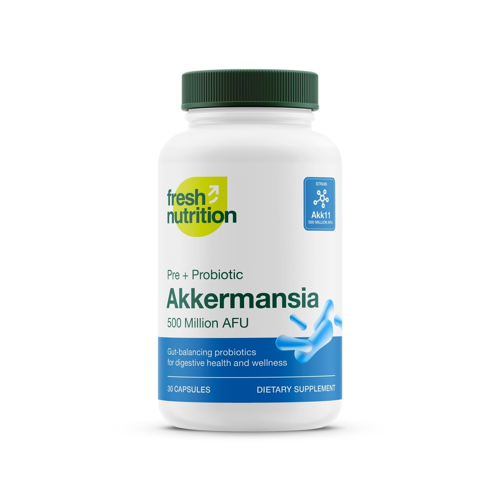 Akkermansia Muciniphila Probiotic 500M AFU για την παραγωγή GLP-1 - Pre + Probiotic Supplement - 30 Κάψουλες