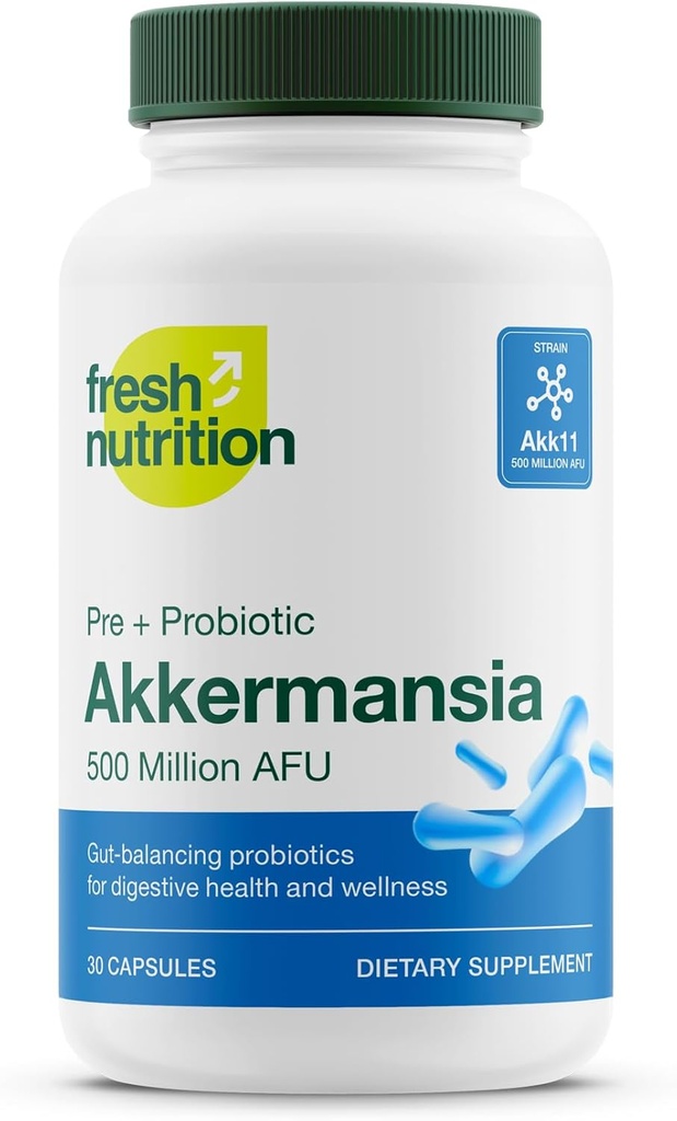 Akkermansia Muciniphila Probiyotik 500M GLP-1 Probiyotik - Pre + Probiyotik Supplement - 30 Capsules