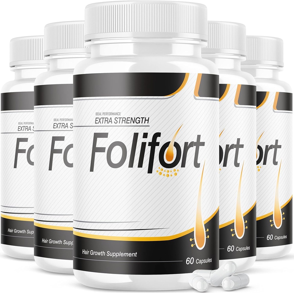 IDEAL PERFORMANCE (5 Pack) Folifort Saç Büyüme Pills Felfort Ekstra Güç Vitaminleri Yorumları Suppliment (300 Capsules)