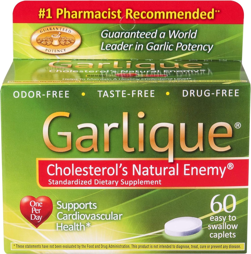 Garlique Caplets 60 δισκία (πακέτο των 4)