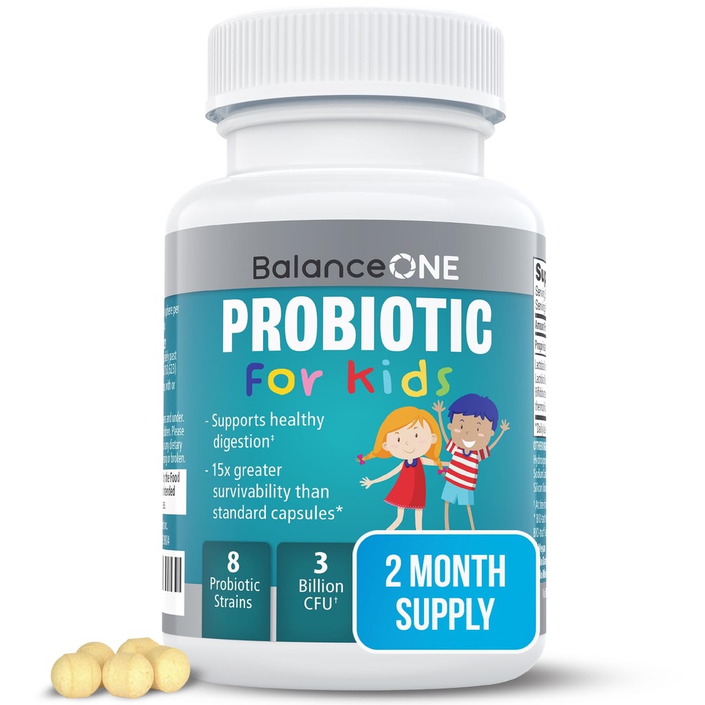 TEK Time-Release Kids Probiyotik – 15x Better Survivability – 3 Milyar CFU – Gut & Digestive Support for Children – Sugar Free, Easy to Sw, 2 Moon Supply