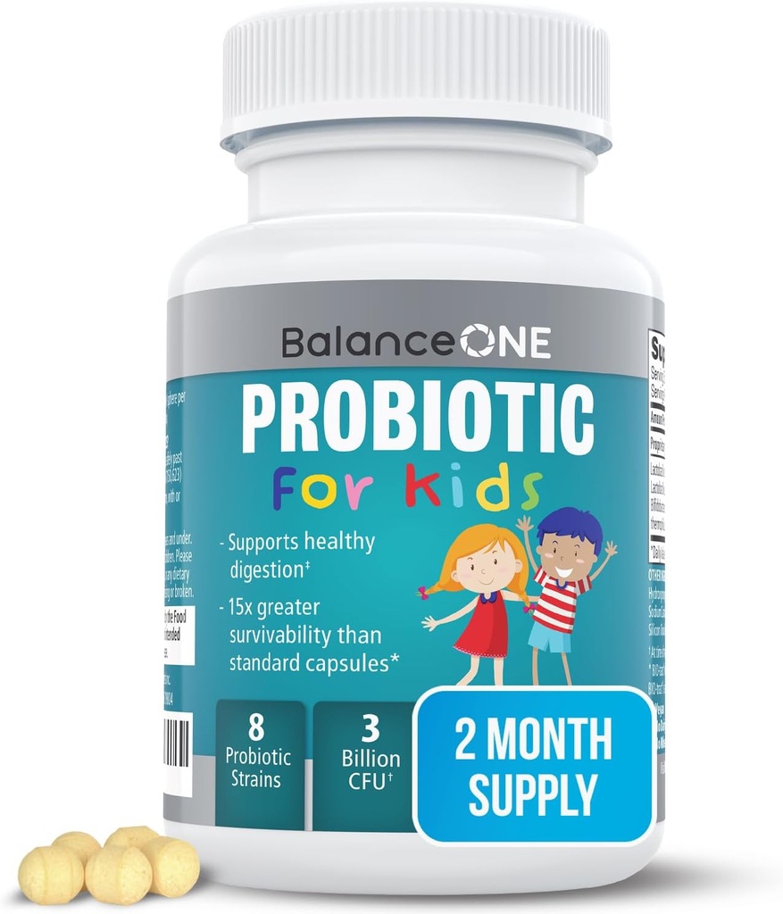 TEK Time-Release Kids Probiyotik – 15x Better Survivability – 3 Milyar CFU – Gut & Digestive Support for Children – Sugar Free, Easy to Sw, 2 Moon Supply